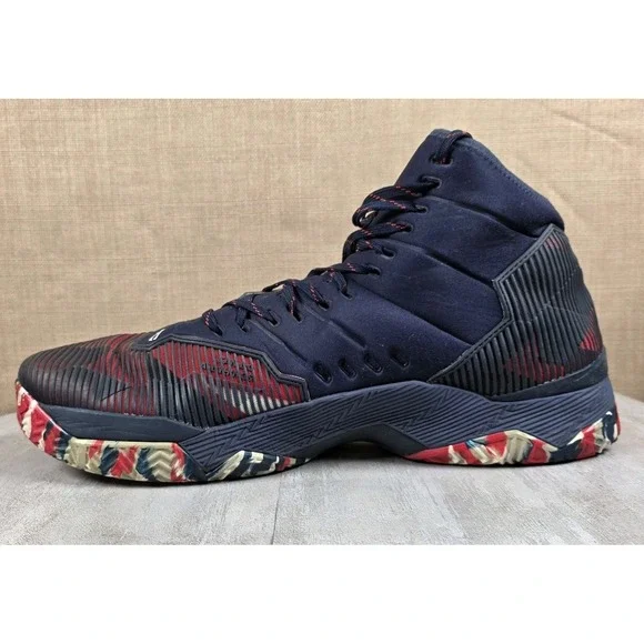 Under Armour Curry 2.5 USA 2016 Patriotic Red White Blue 1274425–411 Men\'s Sz 15 $_57.JPG?set_id=880000500F main image 4